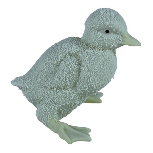 Vintage Dept 56 Easter 1993 Textured Cream Duckling Figurine 7281-8 Porcelain Sm - Picture 1 of 14